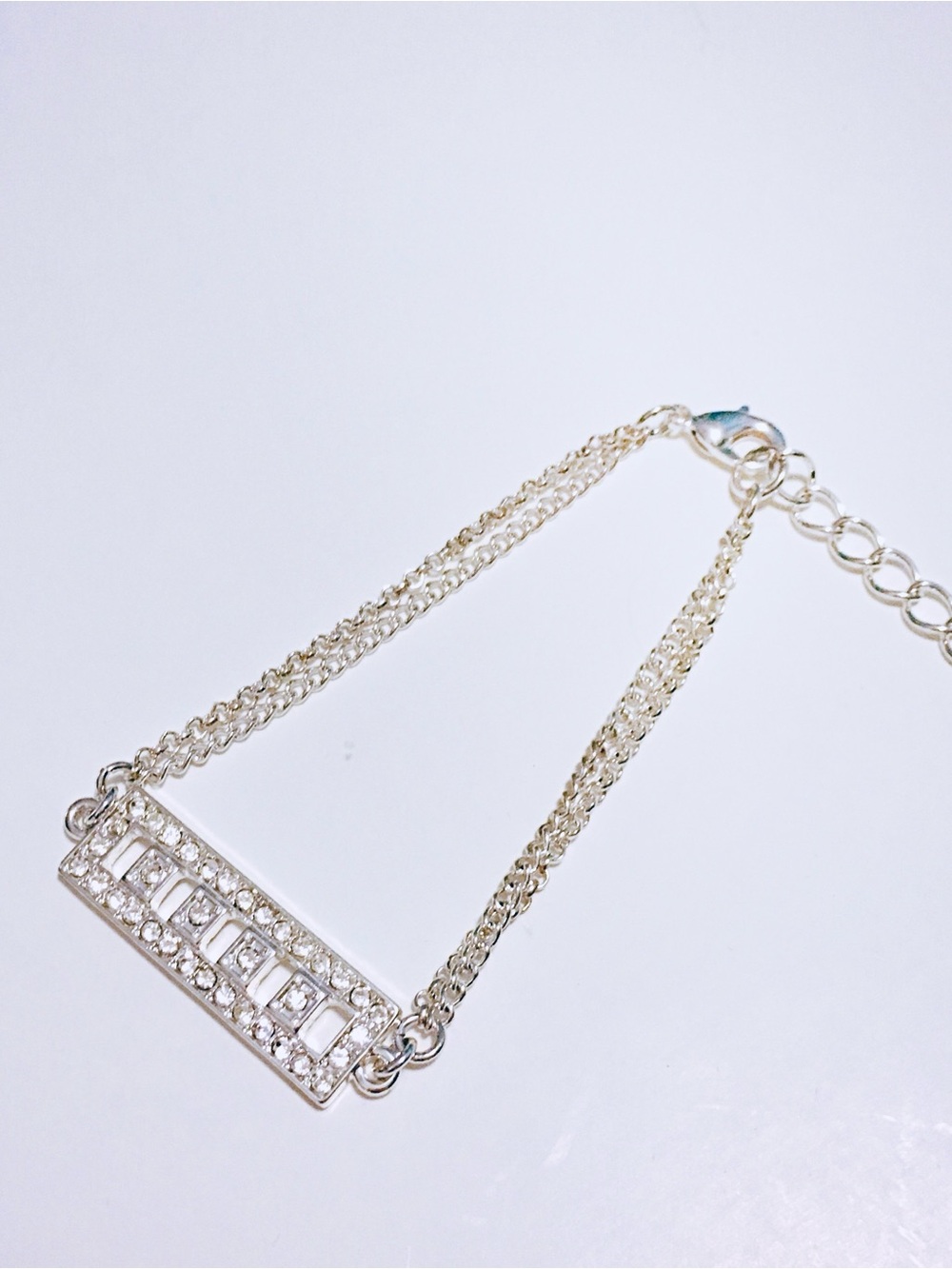 👉🏼Silver Bling Lillian ID Chain Bracelet